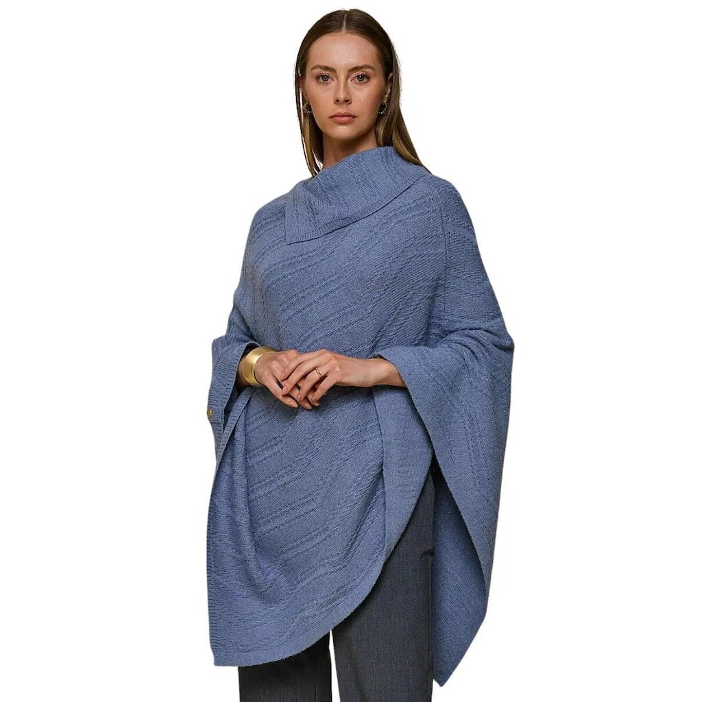 PONCHO TRICOT ALPELO FEMININO REF: ALP10100041