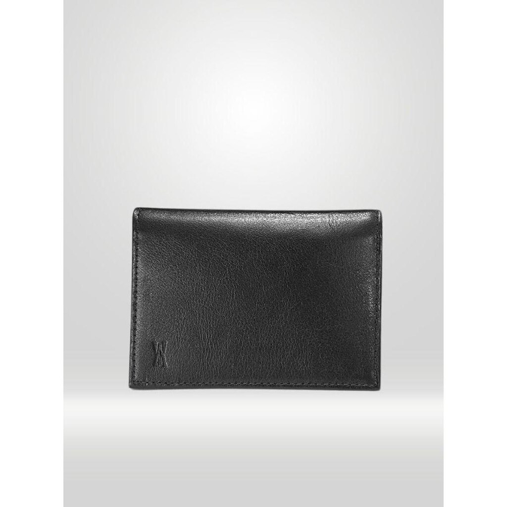 Porta Cartão Búzios Preto 100% Couro
