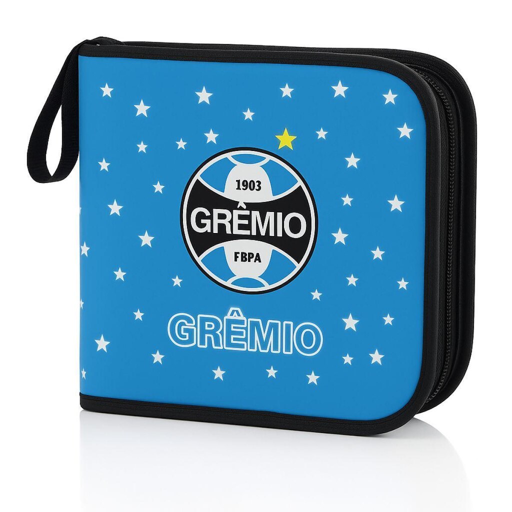 Porta CDs Grêmio 48 Discos 15x15cm