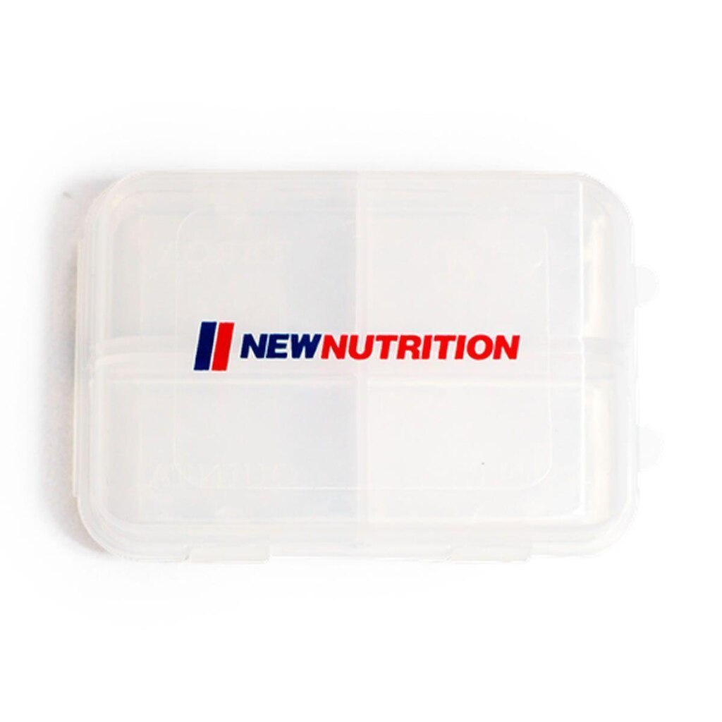 Porta Comprimido - 8 Divisorias Transparente - Newnutrition
