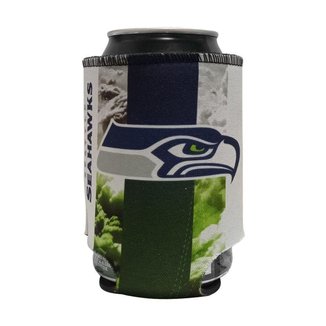 Porta Latinhas Neoprene Seattle Seahawks NFL Verde