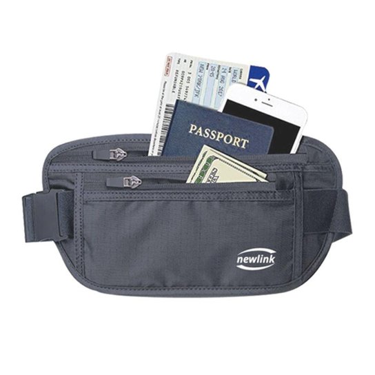 Porta Notas Pochete Cinto Com 3 Bolsos Nylon Newlink Pn100 - Cinza Menor preço em Porta Notas Pochete Cinto Com 3 Bolsos Nylon Newlink Pn100 - Cinza