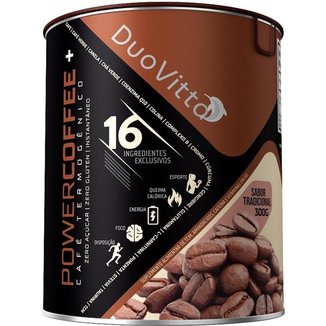 Powercoffee+ 16 Ingredientes 162mg Cafeína Tradicional 300g