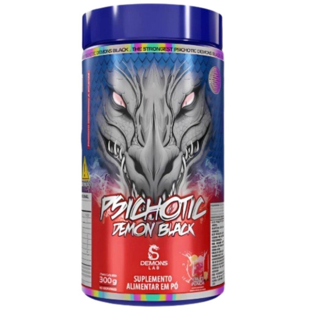 Pr-e Treino Psichotic Demon Black 300g Demons Lab