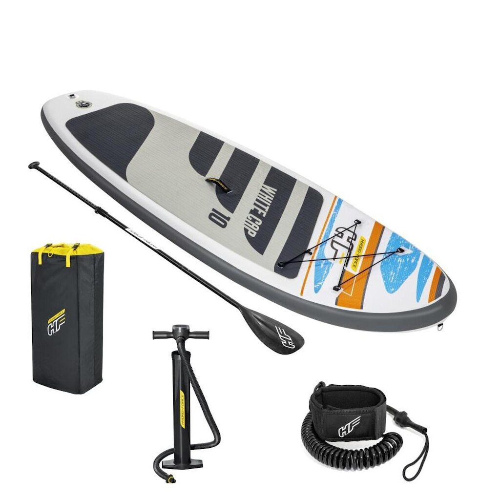 Prancha de Stand Up Inflável White Cap com Remo + Bomba de Ar e Bolsa Bestway
