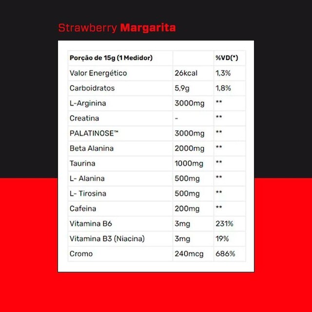 Pré Treino 3VS Nutrition Prohibido 180g