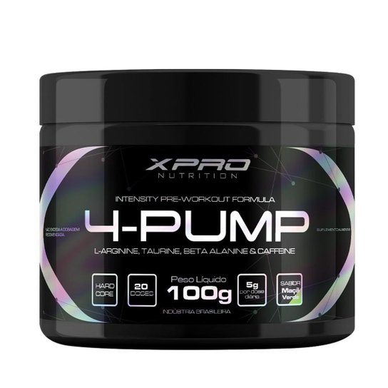 Pré-treino 4-Pump 100g - XPRO Nutrition é ruim? Pré-treino 4-Pump 100g - XPRO Nutrition é boa?
