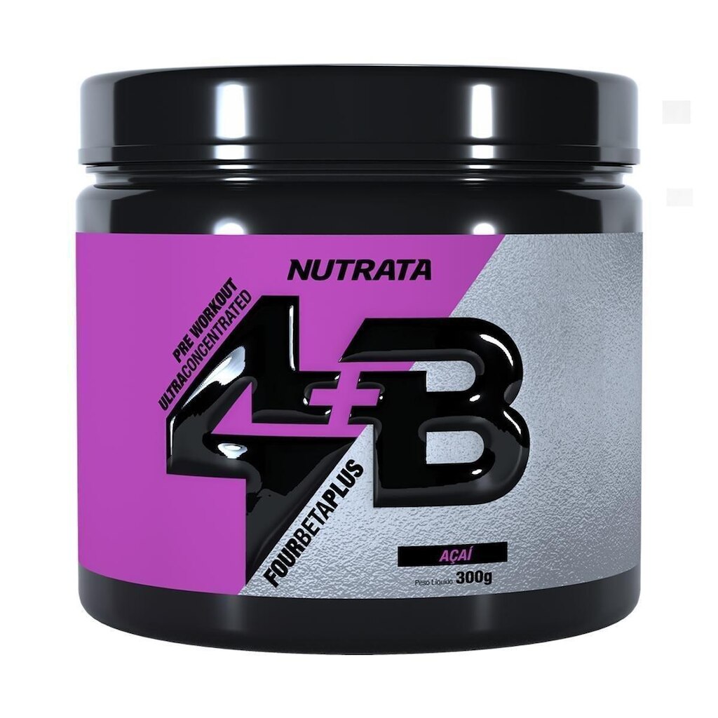 PRÉ TREINO 4B FOUR BETA PLUS 300G - NUTRATA (AÇAÍ)