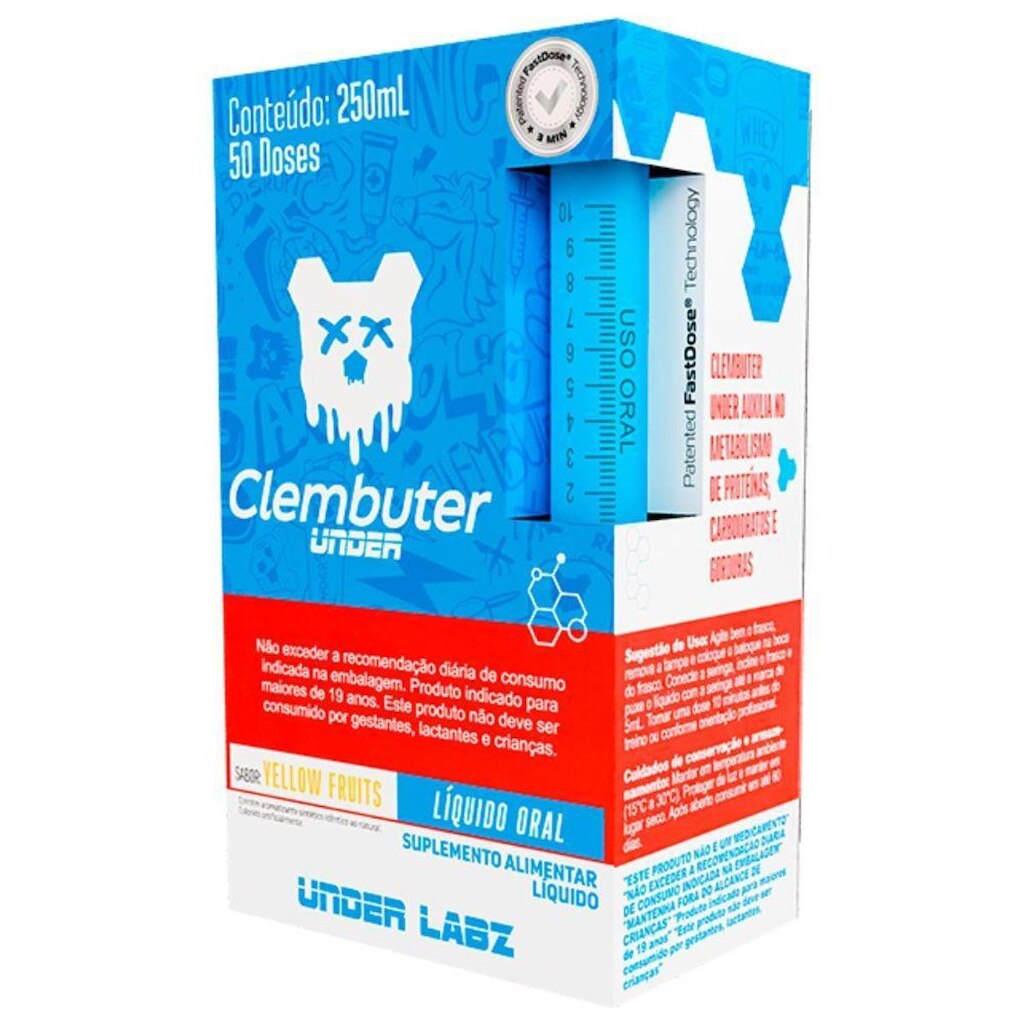 Pre Treino Clembuter Under Frutas Amarelas 250ml Under Labz
