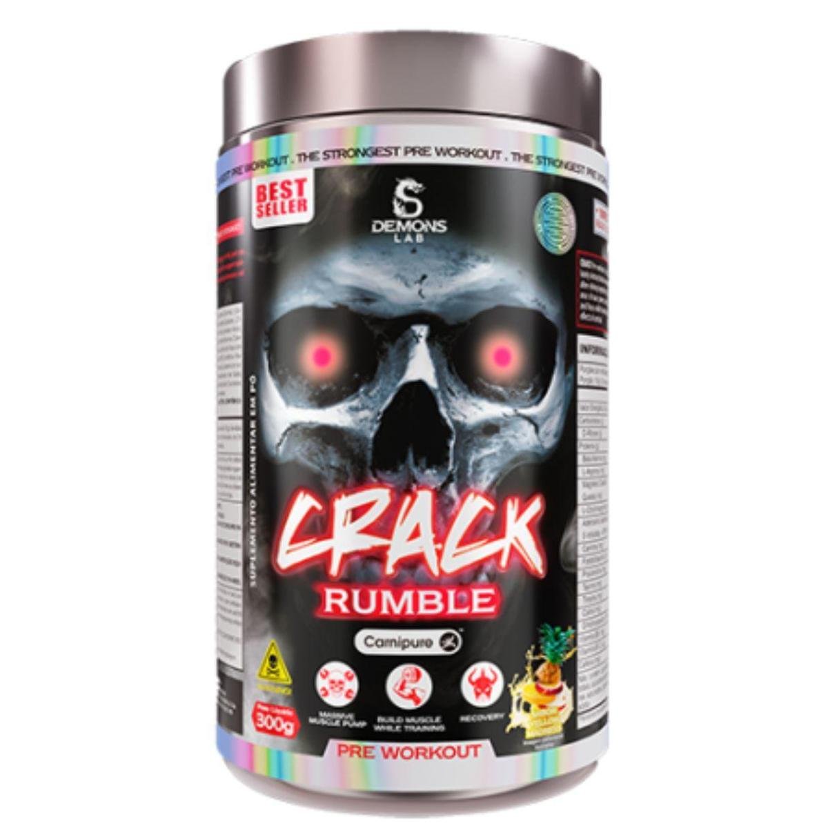 Pré Treino Crack 300g Demons Lab - 400mg de Cafeína Menor preço em Pré Treino Crack 300g Demons Lab - 400mg de Cafeína