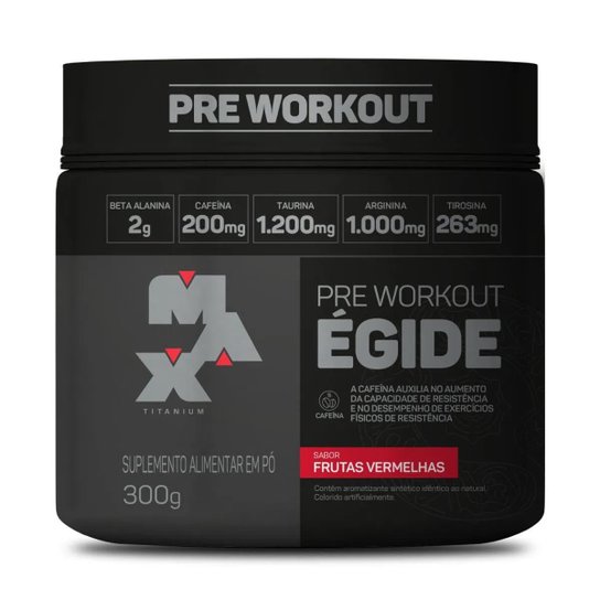 Pré Treino Égide 300g Max Titanium Lançamento Menor preço em Pré Treino Égide 300g Max Titanium Lançamento