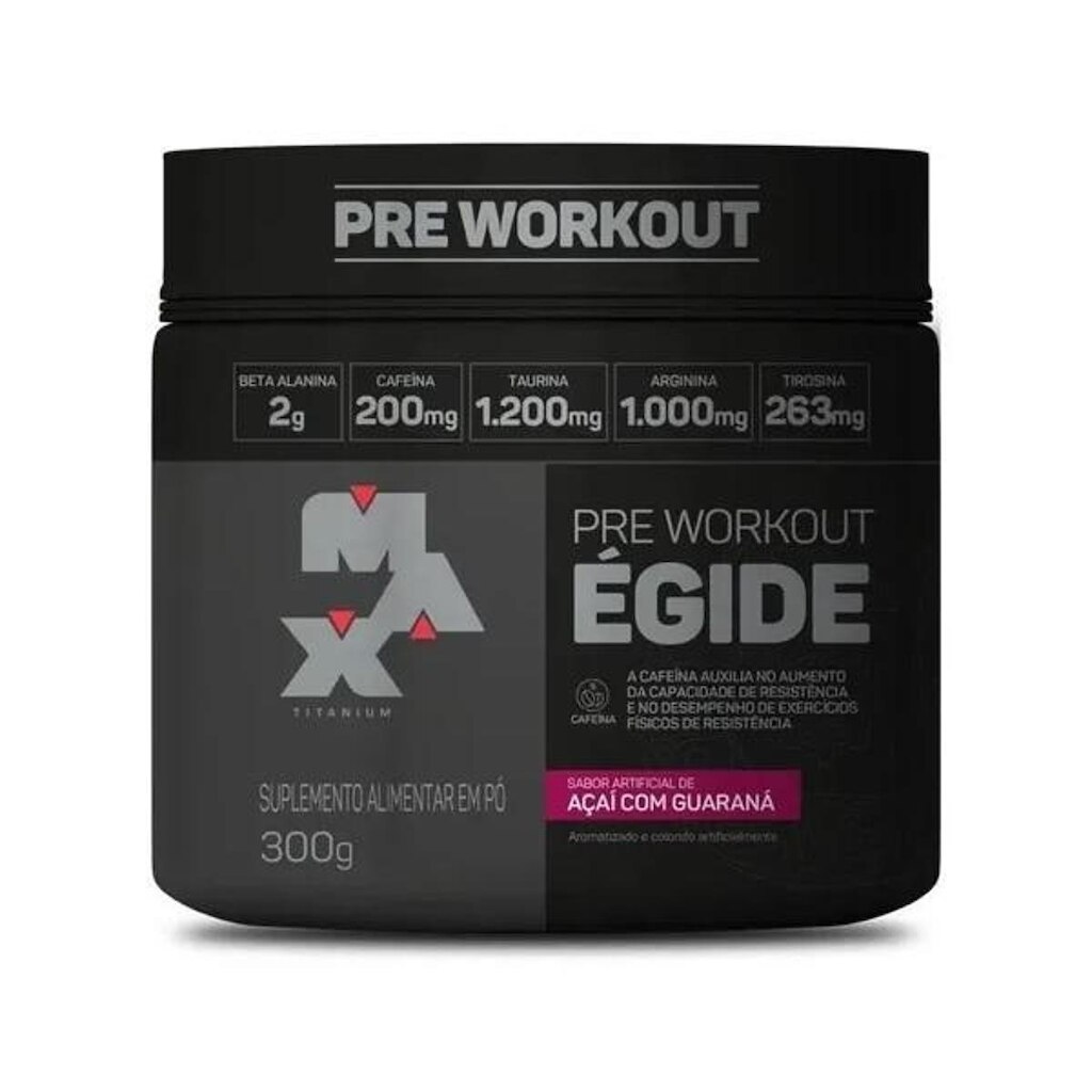Pre treino Egide Pote 300g Max Titanium