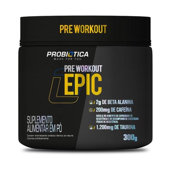 Pré-Treino Epic 300g Pré Workout Probiótica Lançamento Menor preço em Pré-Treino Epic 300g Pré Workout Probiótica Lançamento