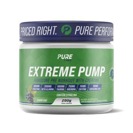 Pré Treino Extreme Pump 250g - Pure Ingredients - N/A é boa?