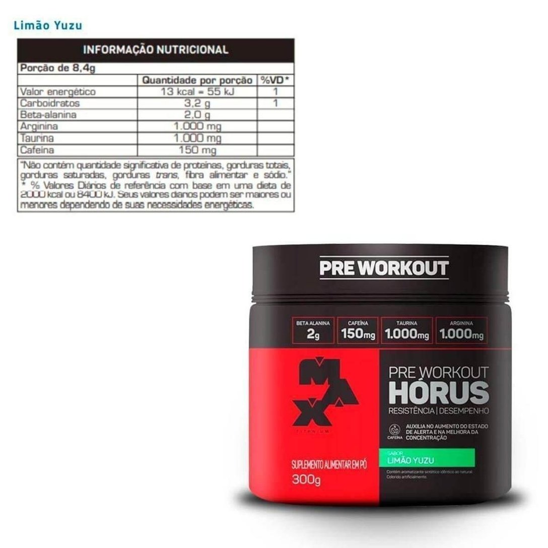 Pré Treino Horus 300gr Max Titanium, Pré Workout Limão Pré Treino Horus 300gr Max Titanium, Pré Workout Limão
