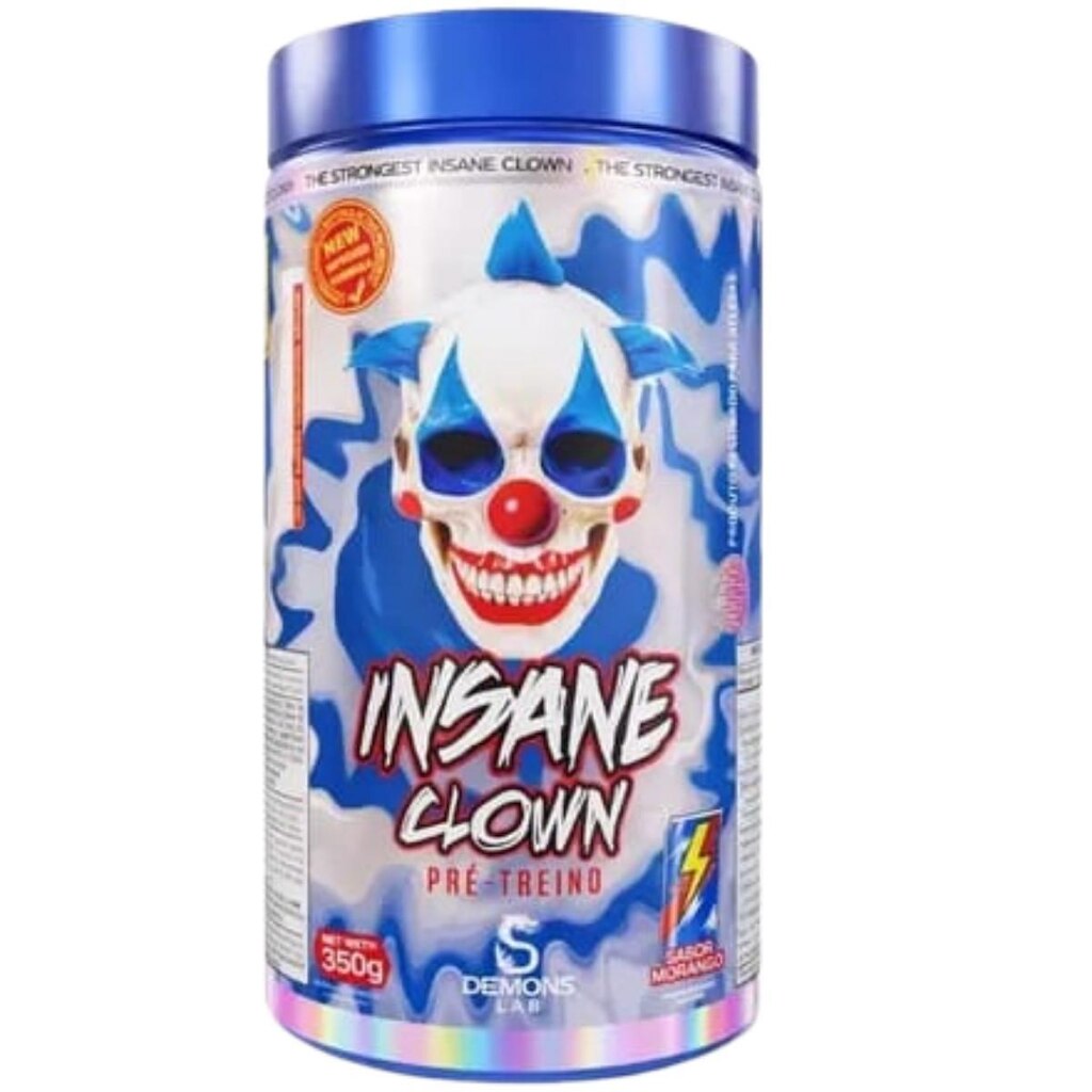 Pré Treino Insane Clown 350g Demons Lab - Sabor Mad Bull