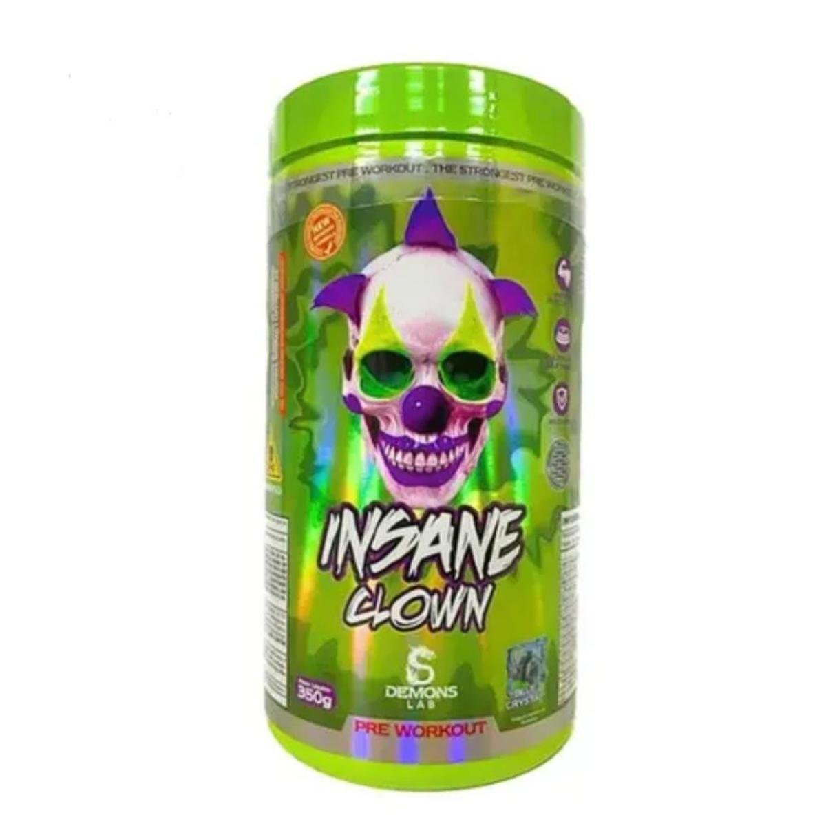 PRÉ TREINO INSANE CLOWN 350G - DEMONS LAB Menor preço em PRÉ TREINO INSANE CLOWN 350G - DEMONS LAB
