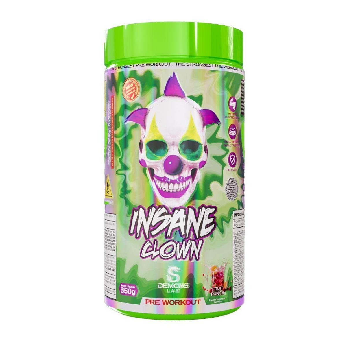 Pré Treino Insane Clown 350g Demons lab