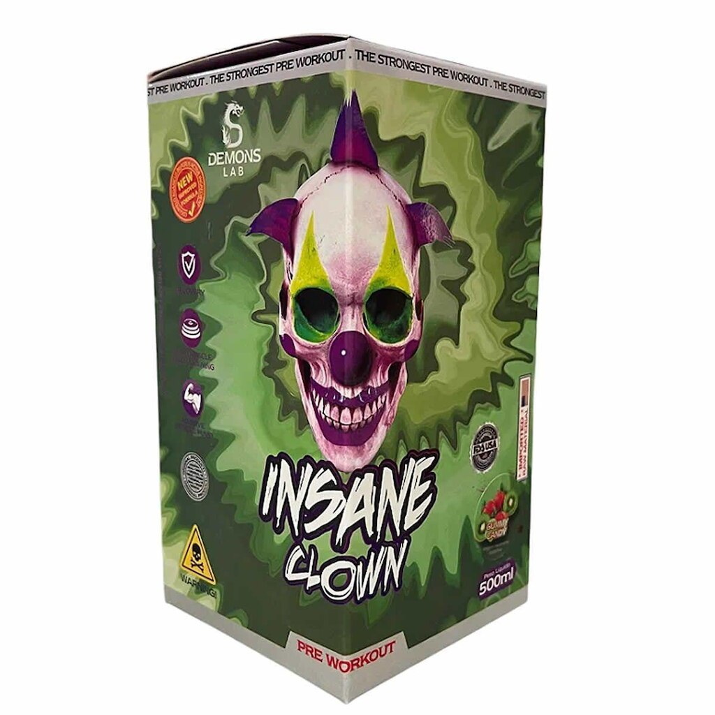 Pré Treino Insane Clown - 500ml Gummy Candy - Demons Lab