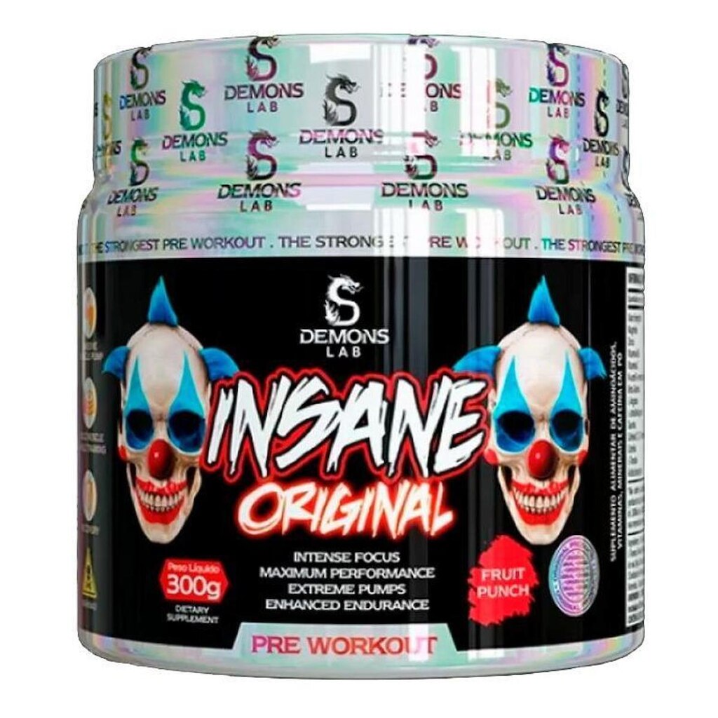 Pré treino Insane Original 300g - Demons Lab
