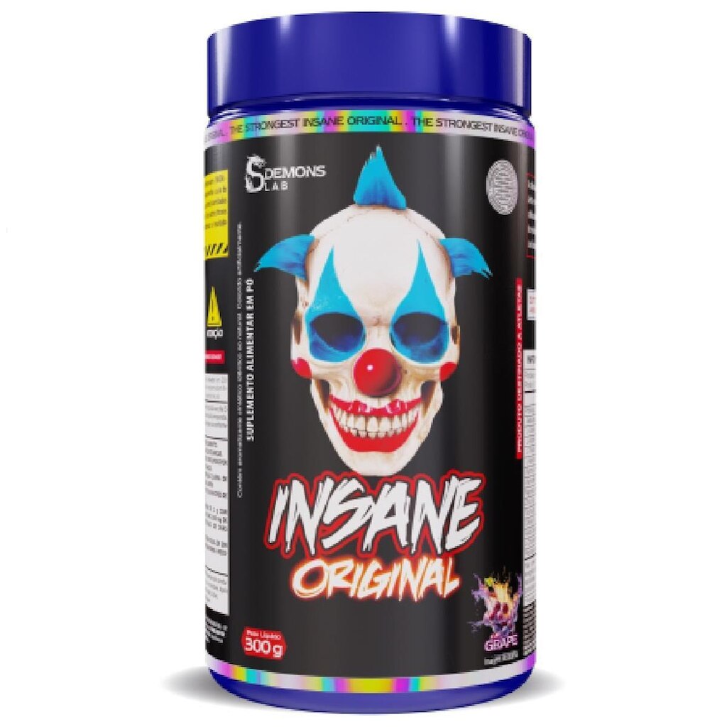 Pré Treino Insane Original Grape 300g Demons lab
