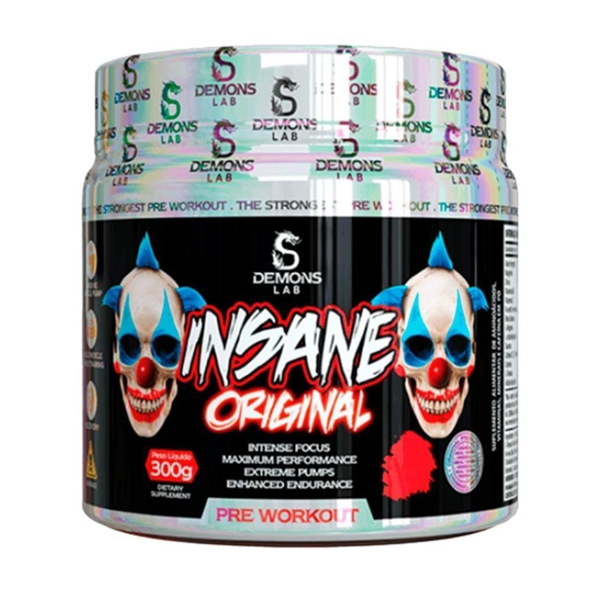 Pre Treino Insane Original Orange 300g - Demons Lab Menor preço em Pre Treino Insane Original Orange 300g - Demons Lab