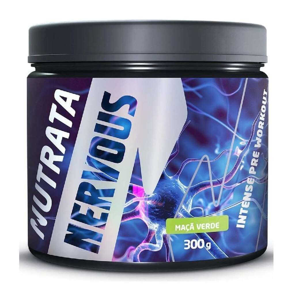 Pré Treino Nervous sabor Maçã Verde - Nutrata 300g