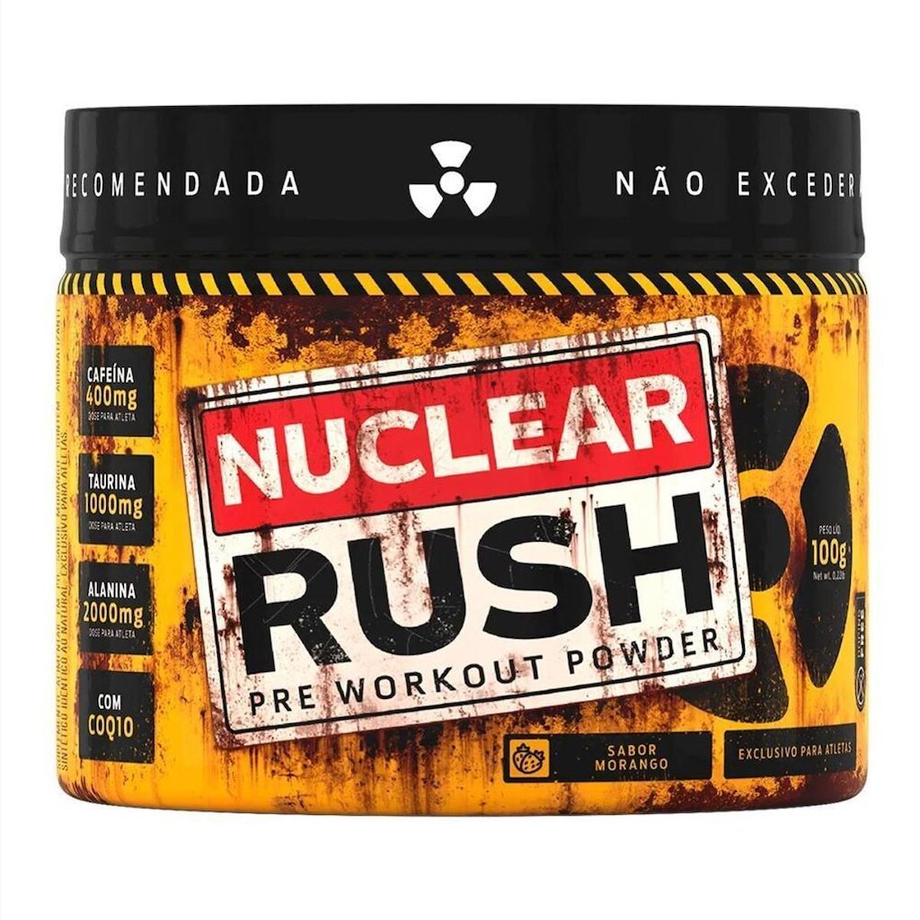 Pré-Treino Nuclear Rush Cafeína 100g  Pré Workout - Body Action