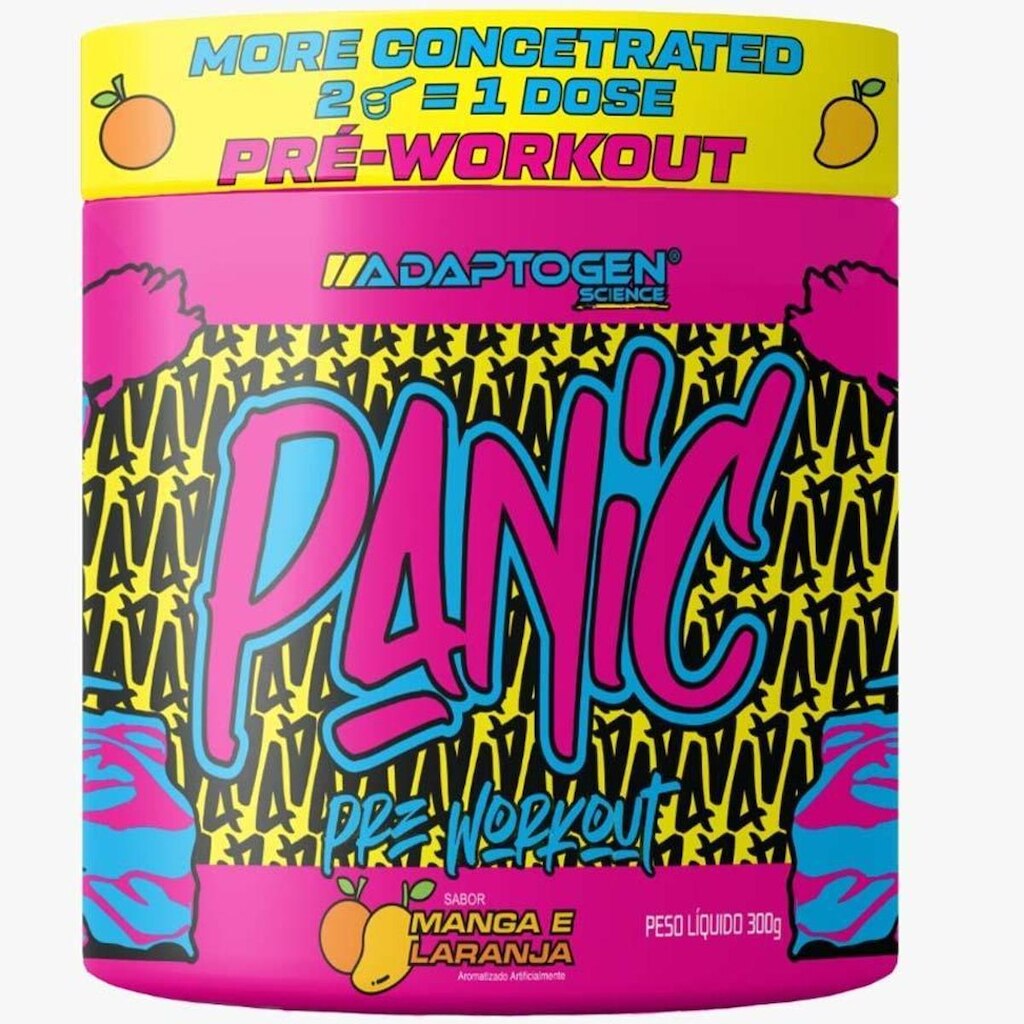 Pré Treino Panic Adaptogen Super Concentrado 300g Explosivo