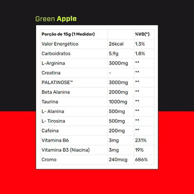 Pre Treino Prohibido 360g 3VS Nutrition
