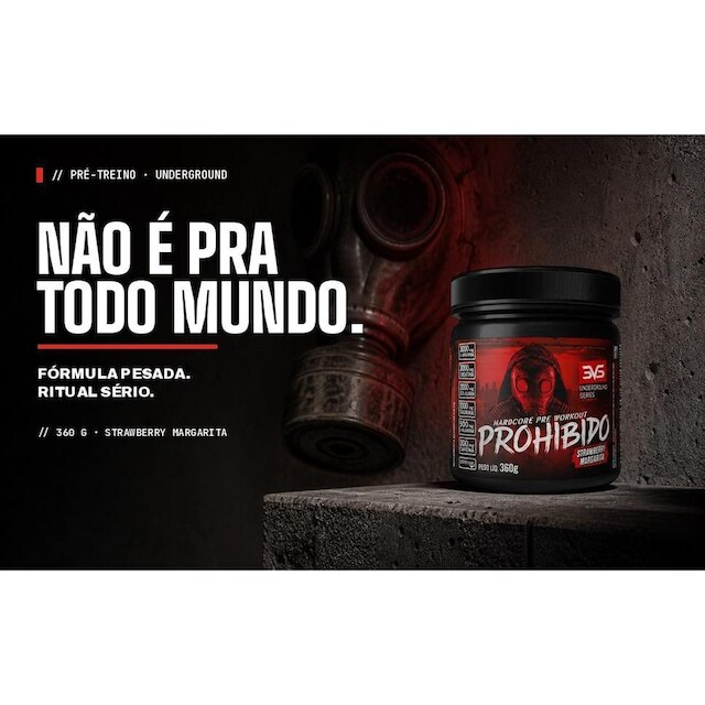 Pre Treino Prohibido 360g 3VS Nutrition