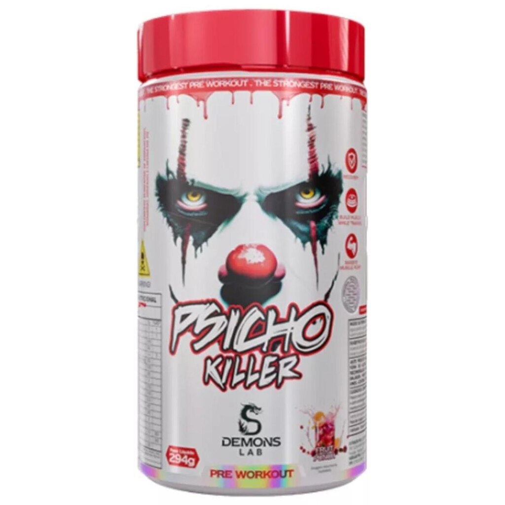 Pré Treino Psicho Killer 294g - Demons Lab Sabores