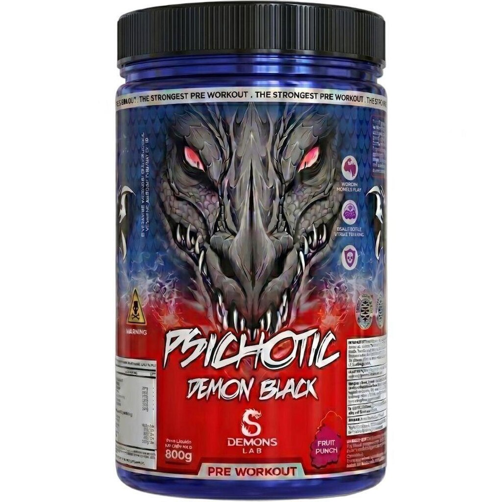 Pre Treino Psichotic Demon Black Fruit Punch 800g - Demons Lab