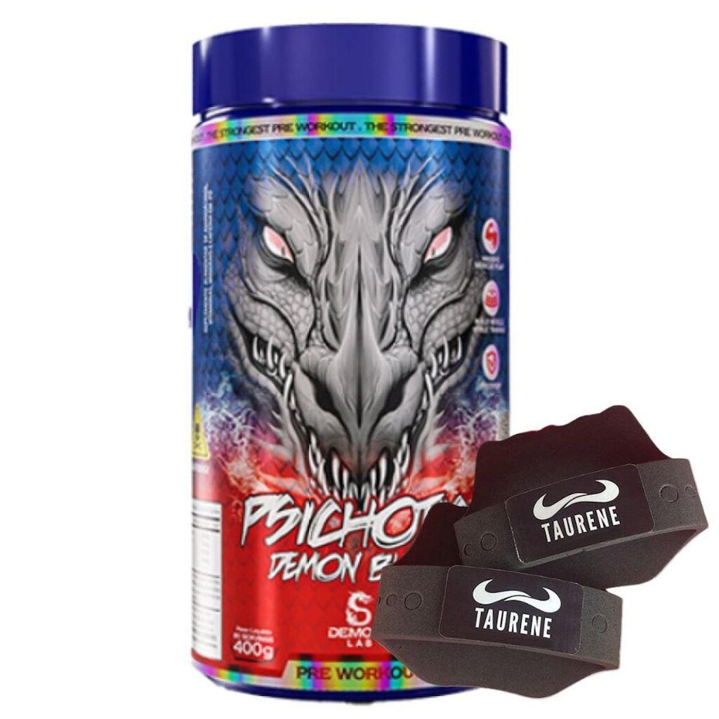 Pre Treino Psichotic Demon Fruit Punch 400g Luva - Demons