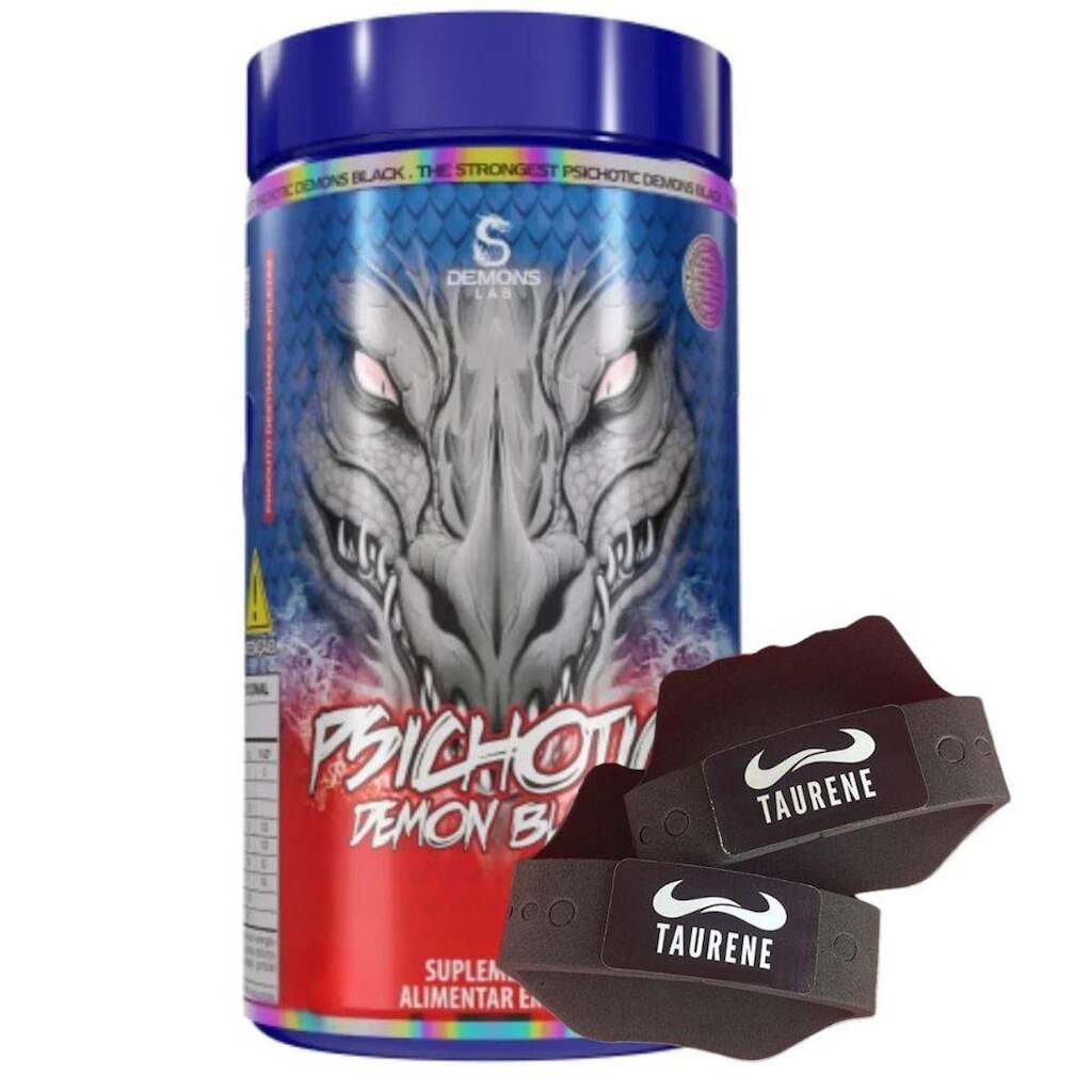 Pre Treino Psichotic Demon Tropic Pineapple 300g Luva Demons