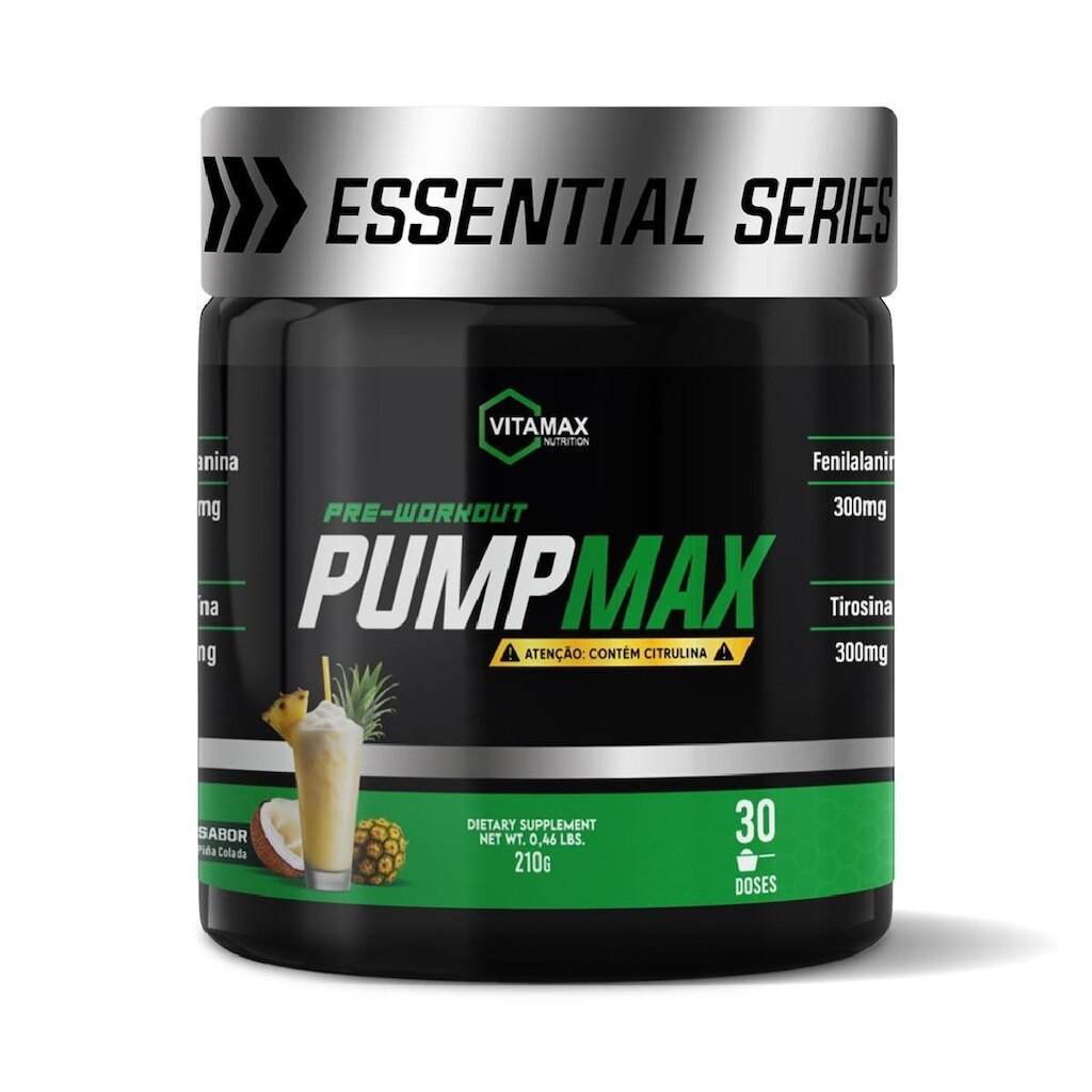 Pré Treino Pump Max 210g Vitamax Nutrition