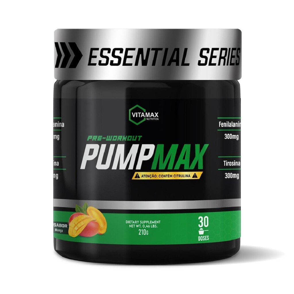 Pré Treino Pump Max 210g Vitamax Nutrition