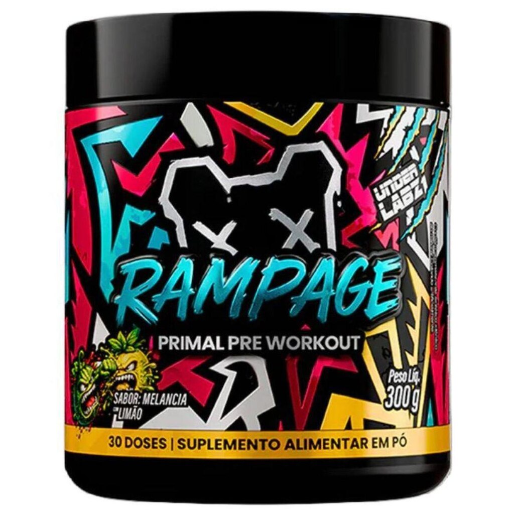 Pre Treino Rampage Melancia Limao 300g - Under Labz