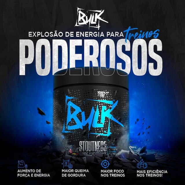 Pré Treino Stoutness Pre Workout 300g Bulk Nutrition