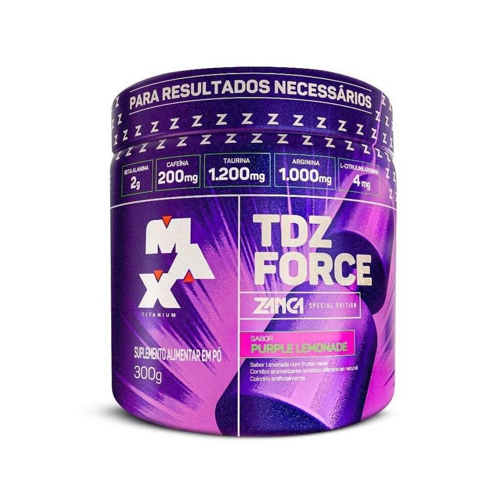 Pré Treino TDZ Force - Zanca 300g - Max Titanium