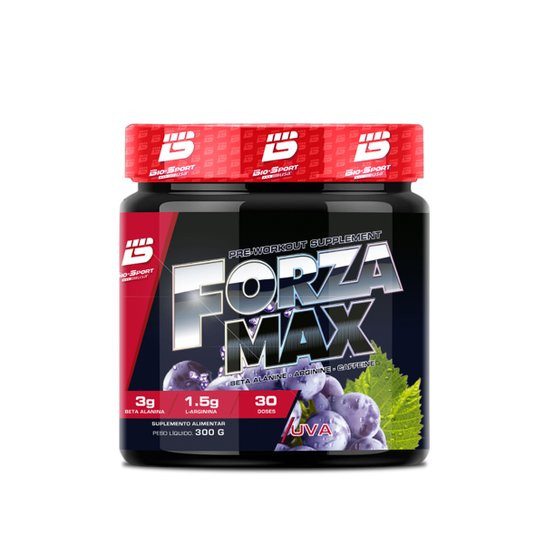 Pré Treino Termogênico Bio Sport USA Forza Max - 300g Menor preço em Pré Treino Termogênico Bio Sport USA Forza Max - 300g