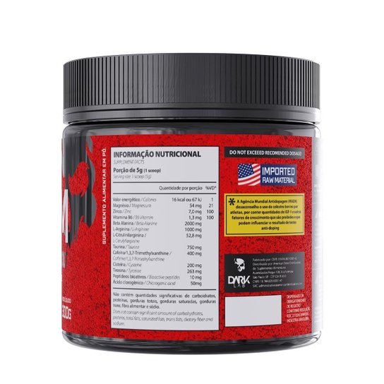 Pré Treino Venom Underground Pre Workout 300g Limao Dark Lab Limão