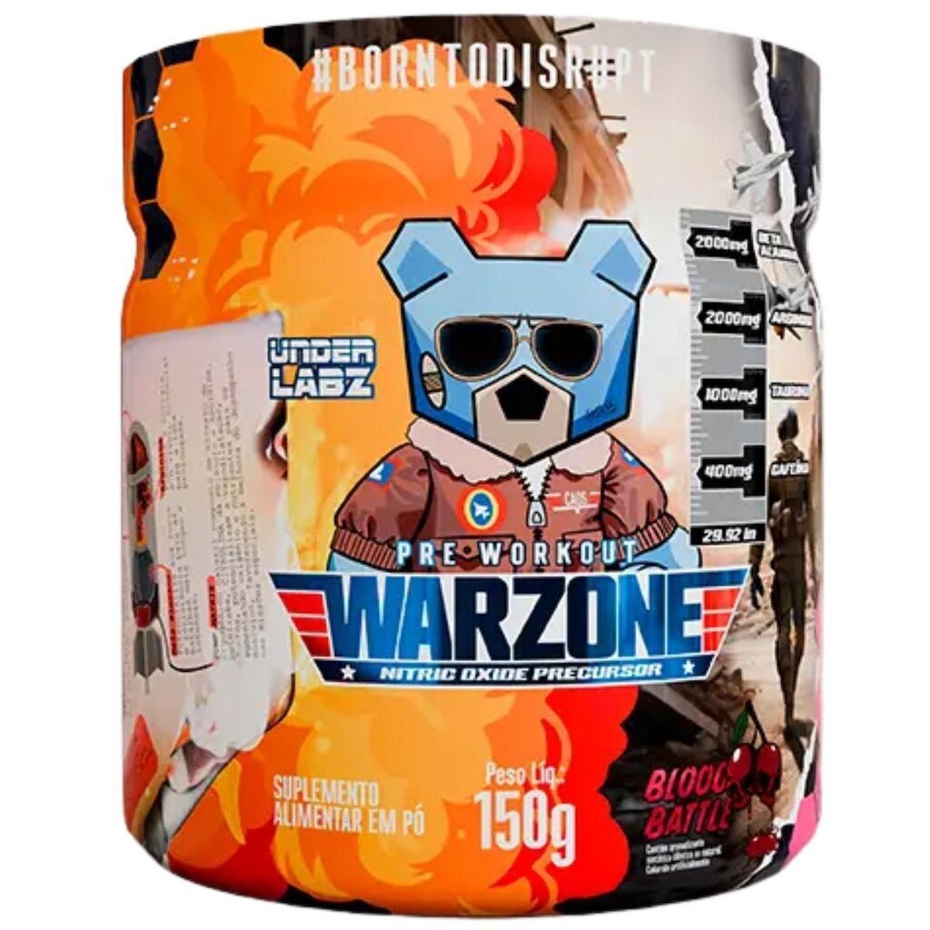 Pré-Treino Warzone Under Labz 150g Pump Matrix Suplemento