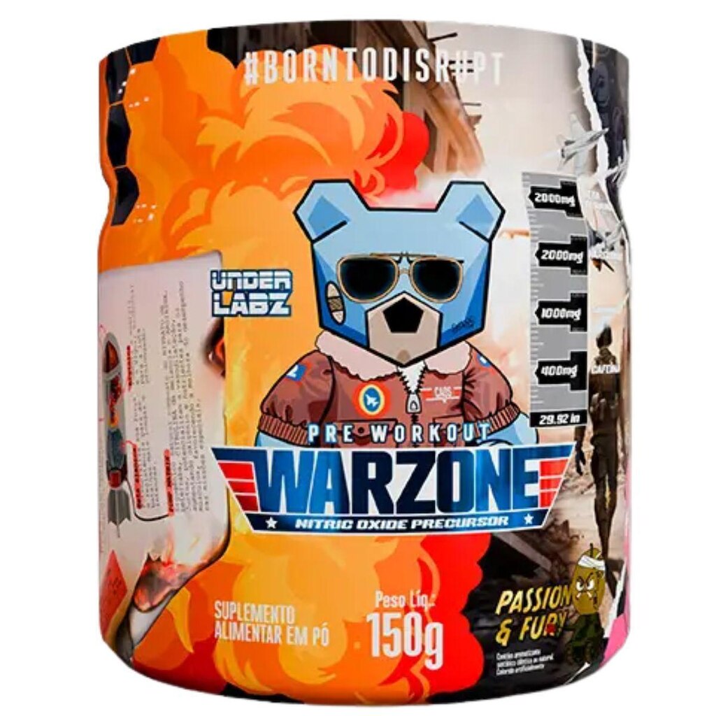 Pré-Treino Warzone Under Labz 150g Pump Matrix Suplemento