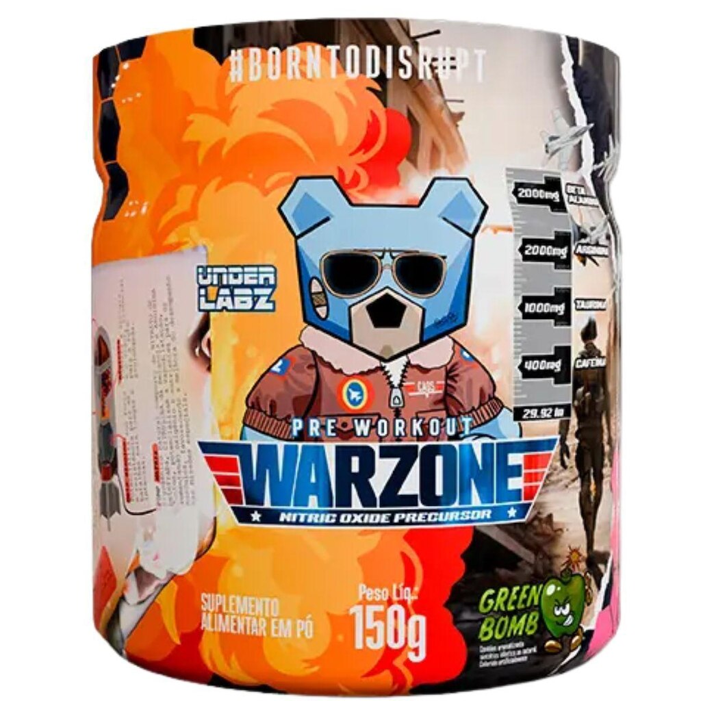 Pré-Treino Warzone Under Labz 150g Pump Matrix Suplemento