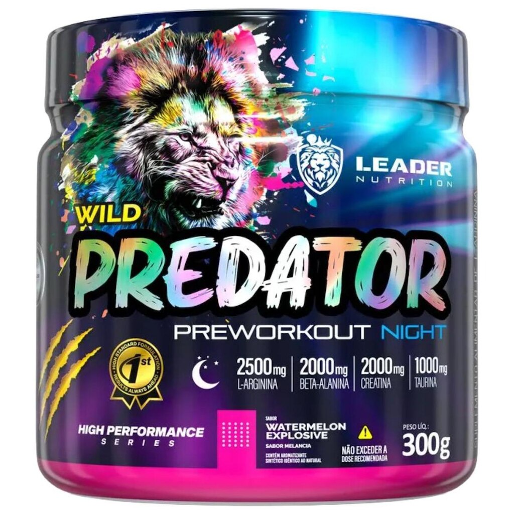 Pré Treino Wild Predator Night 300g Leader Nutrition