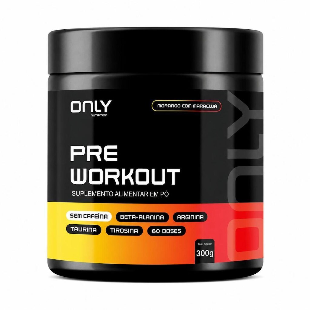Pre Workout Sem Cafeína Pote 300g - Only Nutrition