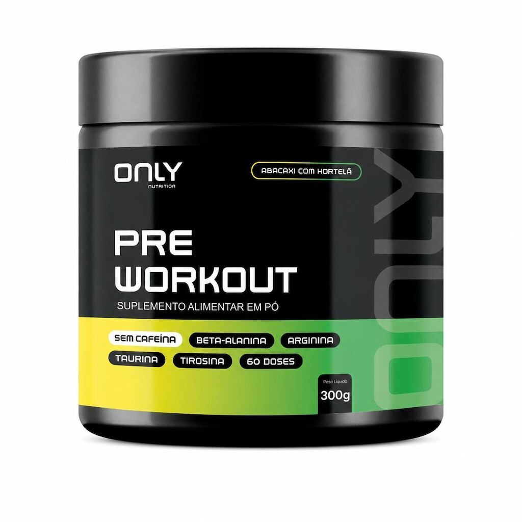 Pre Workout Sem Cafeína Pote 300g - Only Nutrition
