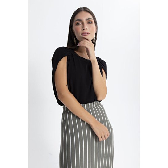 Preview Blusa Manga Drapeada
