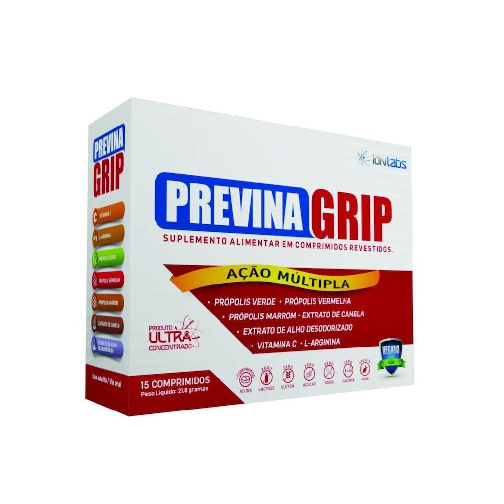 Previna Grip Ação Múltipla - 15 Comprimidos - IDN Labs